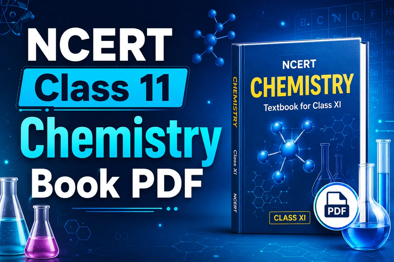 NCERT Books for Class 11 Chemistry – Free Chapter-Wise PDF Download
